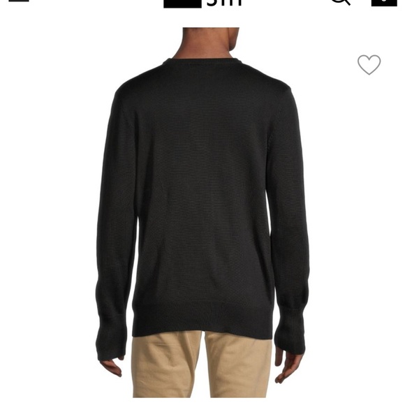 Karl Lagerfeld Men's Sweater in Black and White Spell out XL - Picture 2 of 6